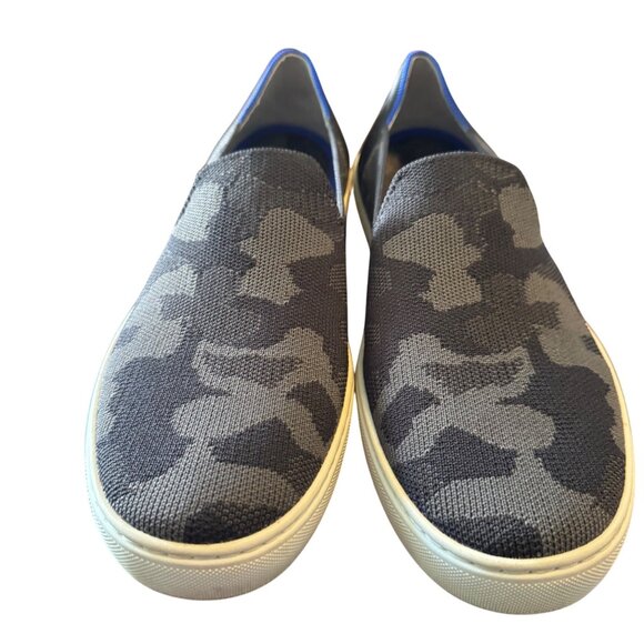 Rothy's Women's Camo Slip-On Sneakers Size 10 Gray & Black Recycled Materials - Picture 6 of 13